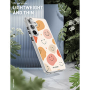 Galaxy S25 Halo MagSafe Cute Phone Case - Happy