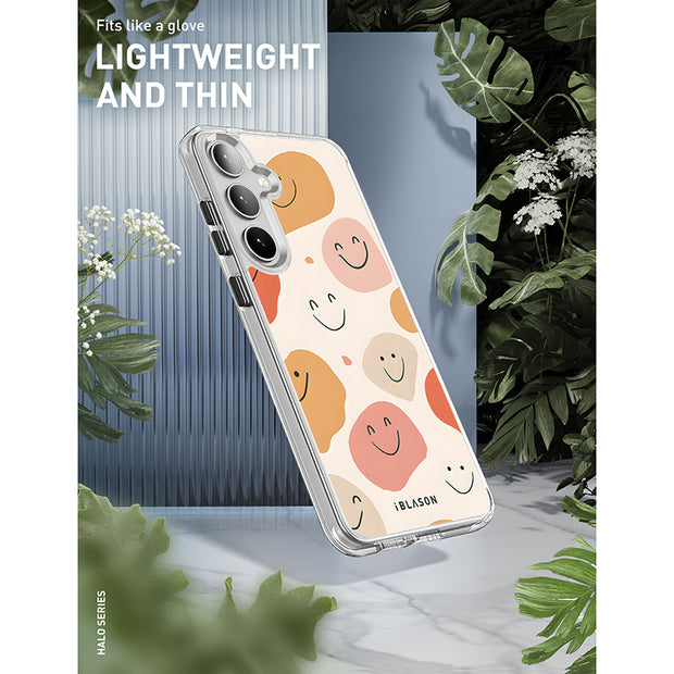 Galaxy S25 Halo MagSafe Cute Phone Case - Happy