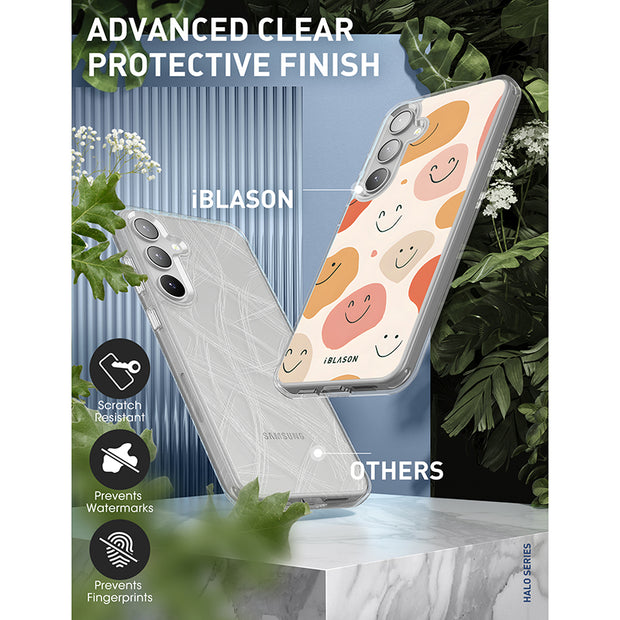 Galaxy S25 Halo MagSafe Cute Phone Case - Happy