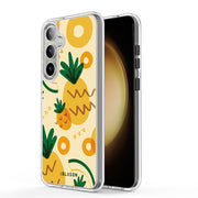 Galaxy S25 Halo MagSafe Cute Phone Case - Pineapple