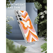 Galaxy S25 Halo MagSafe Cute Phone Case - Retro Butterfly