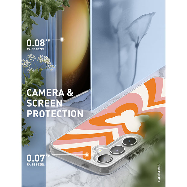 Galaxy S25 Halo MagSafe Cute Phone Case - Retro Butterfly