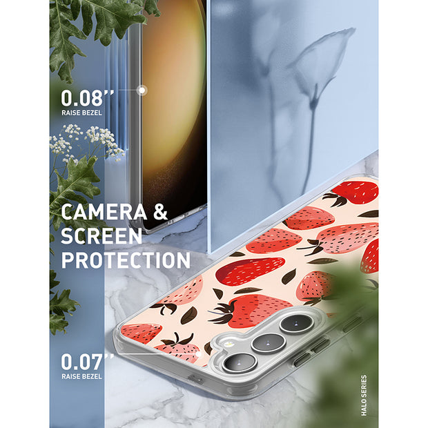 Galaxy S25 Halo MagSafe Cute Phone Case - Strawberries