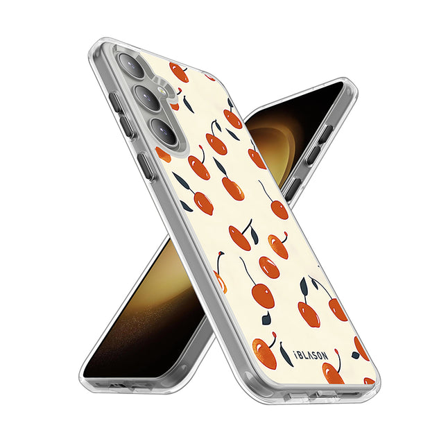 Galaxy S25 Halo MagSafe Cute Phone Case - Sweet Cherries