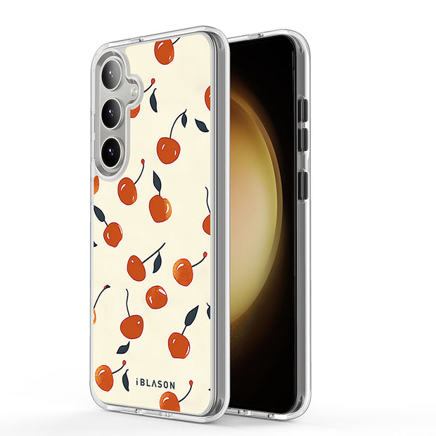 Galaxy S25 Halo MagSafe Cute Phone Case - Sweet Cherries