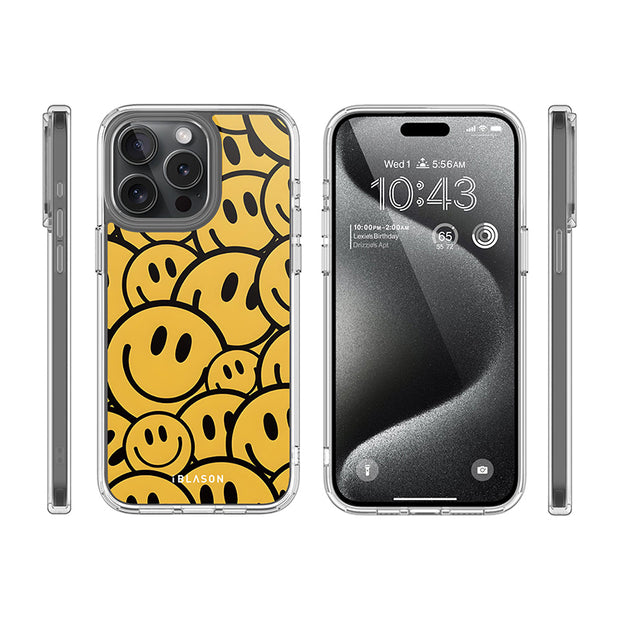 iPhone 14 Pro Max Halo MagSafe Cute Phone Case - Summer Smiles
