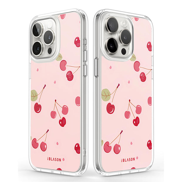 iPhone 15 Pro Max Halo MagSafe Cute Phone Case - Cherry on Top
