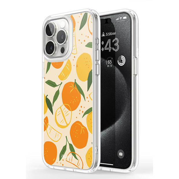 iPhone 15 Pro Max Halo MagSafe Cute Phone Case - Oranges & Lemons