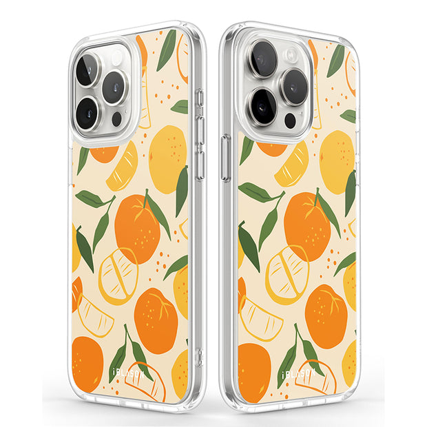 iPhone 15 Pro Max Halo MagSafe Cute Phone Case - Oranges & Lemons