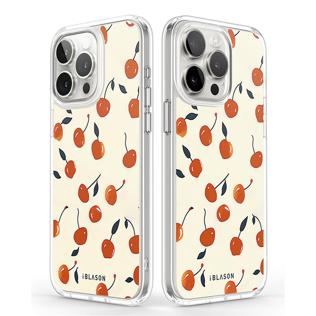 iPhone 15 Pro Max Halo MagSafe Cute Phone Case - Sweet Cherries