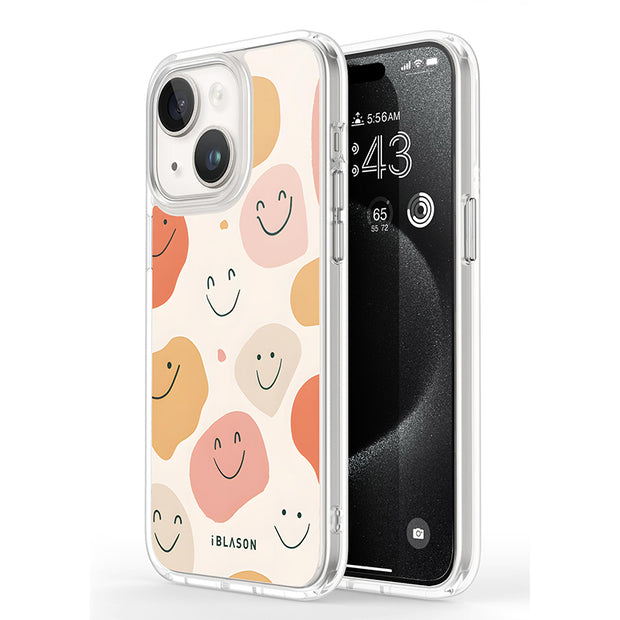 iPhone 14 Halo MagSafe Cute Phone Case - Happy