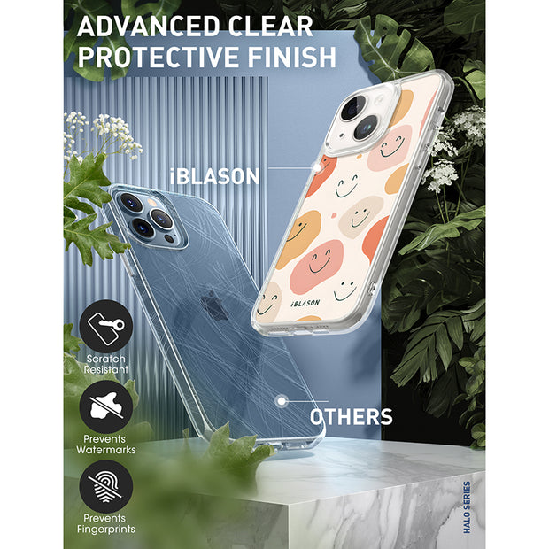 iPhone 14 Halo MagSafe Cute Phone Case - Happy