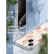 iPhone 14 Halo MagSafe Cute Phone Case - Happy
