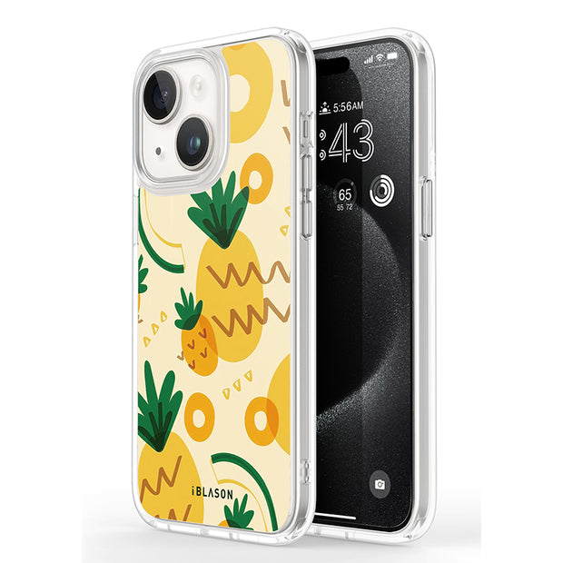 iPhone 14 Halo MagSafe Cute Phone Case - Pineapple