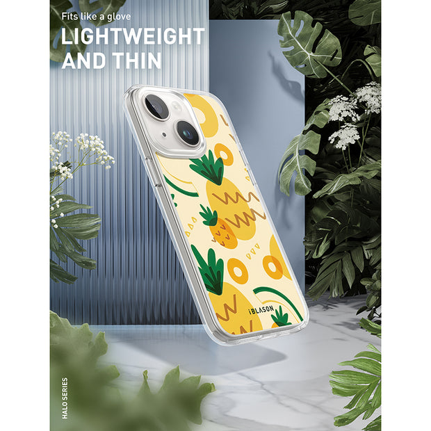iPhone 14 Halo MagSafe Cute Phone Case - Pineapple