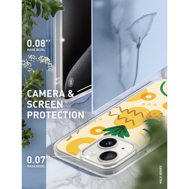 iPhone 14 Halo MagSafe Cute Phone Case - Pineapple
