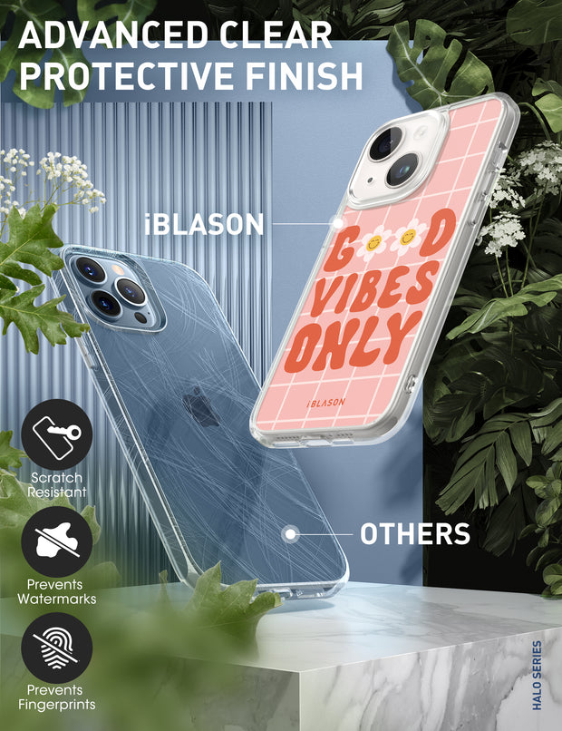 iPhone 14 Halo MagSafe Cute Phone Case - Retro Good Vibes