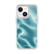 iPhone 14 Plus Halo MagSafe Cute Phone Case - Blue Retro Waves