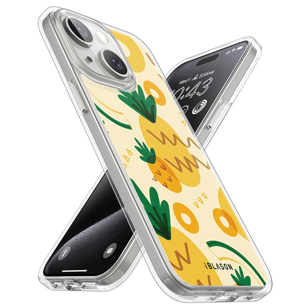 iPhone 14 Plus Halo MagSafe Cute Phone Case - Pineapple