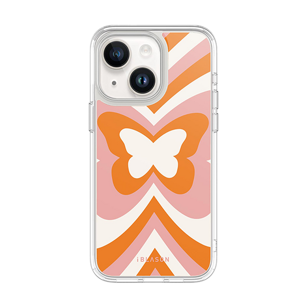 iPhone 14 Plus Halo MagSafe Cute Phone Case - Retro Butterfly