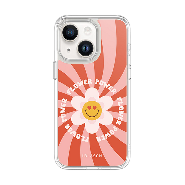 iPhone 14 Plus Halo MagSafe Cute Phone Case - Retro Flower Power