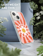 iPhone 14 Plus Halo MagSafe Cute Phone Case - Retro Flower Power