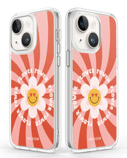 iPhone 14 Plus Halo MagSafe Cute Phone Case - Retro Flower Power