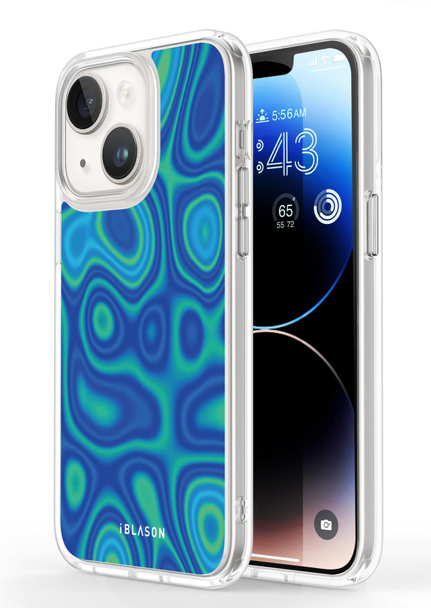 iPhone 14 Plus Halo MagSafe Cute Phone Case - Retro Heat