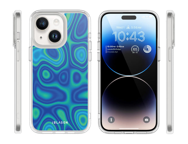 iPhone 14 Plus Halo MagSafe Cute Phone Case - Retro Heat