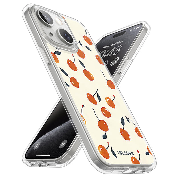 iPhone 14 Plus Halo MagSafe Cute Phone Case - Sweet Cherries