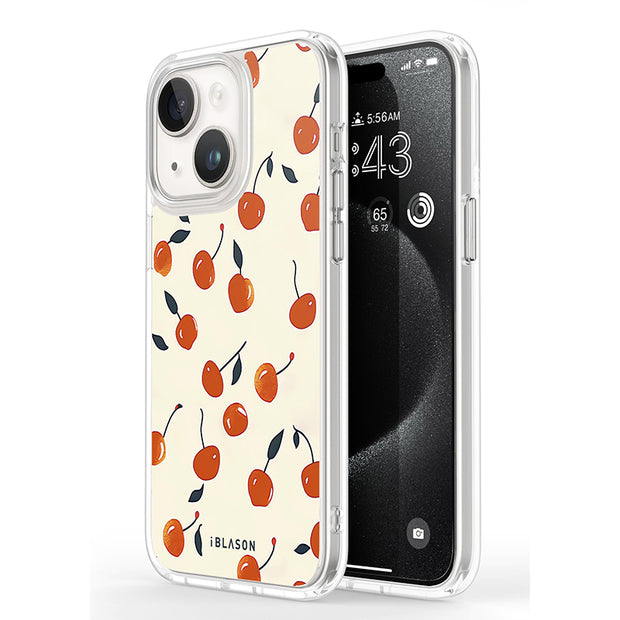 iPhone 14 Plus Halo MagSafe Cute Phone Case - Sweet Cherries
