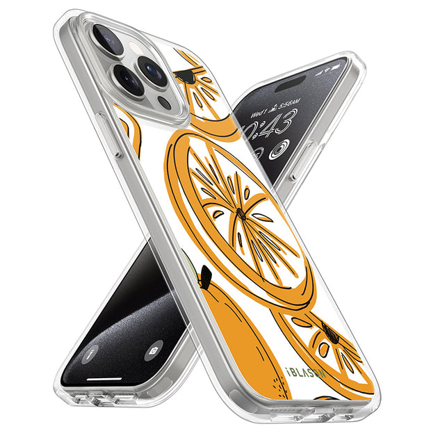 iPhone 14 Pro Halo MagSafe Cute Phone Case - Oranges