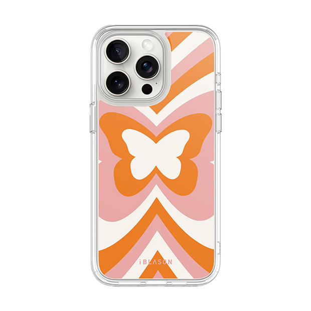 iPhone 14 Pro Halo MagSafe Cute Phone Case - Retro Butterfly