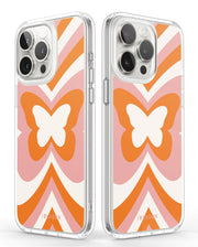 iPhone 14 Pro Halo MagSafe Cute Phone Case - Retro Butterfly