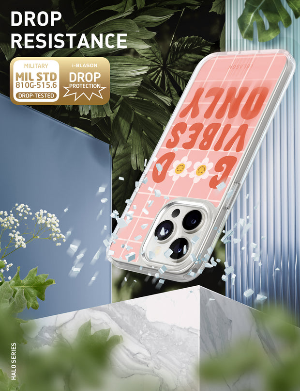 iPhone 14 Pro Halo MagSafe Cute Phone Case - Retro Good Vibes