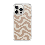 iPhone 14 Pro Max Halo MagSafe Cute Phone Case - Brown Retro Swirl