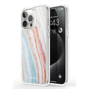 iPhone 15 Pro Max Halo MagSafe Cute Phone Case - Marble Rainbow