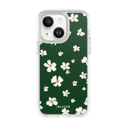 iPhone 15 Halo Cute Phone Case - Green Daisies