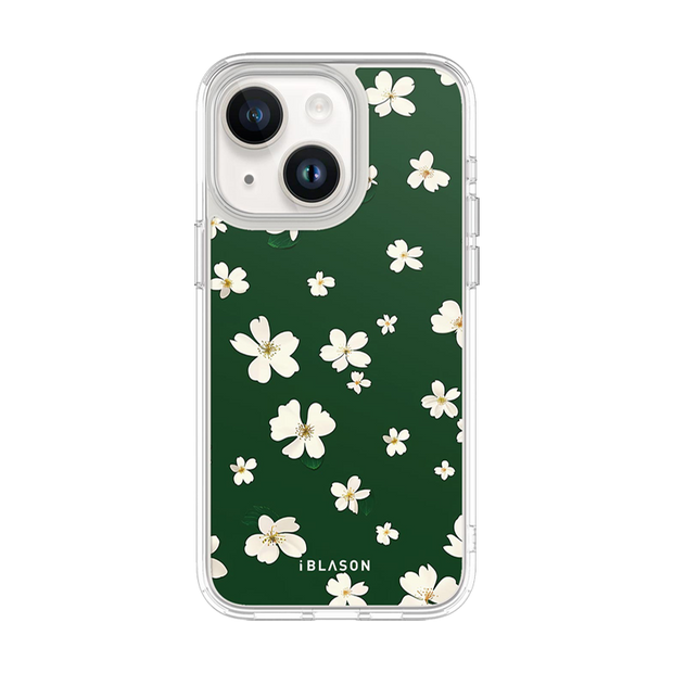 iPhone 15 Halo MagSafe Cute Phone Case - Green Daisies