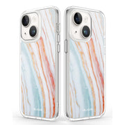 iPhone 15 Halo MagSafe Cute Phone Case - Marble Rainbow