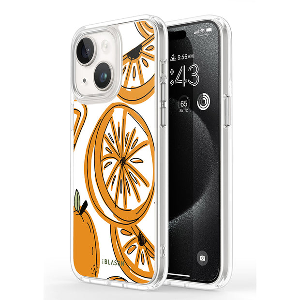 iPhone 15 Halo MagSafe Cute Phone Case - Oranges