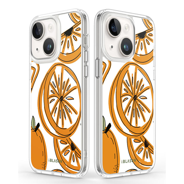 iPhone 15 Halo MagSafe Cute Phone Case - Oranges