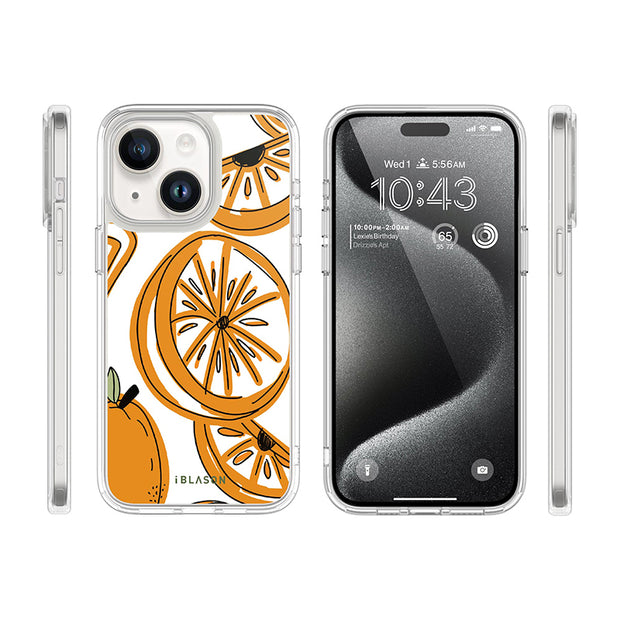 iPhone 15 Halo MagSafe Cute Phone Case - Oranges