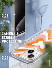 iPhone 15 Halo MagSafe Cute Phone Case - Retro Butterfly