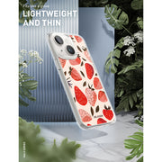 iPhone 15 Halo MagSafe Cute Phone Case - Strawberries