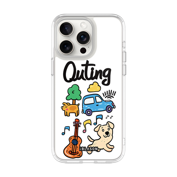 iPhone 16 Pro Max Halo MagSafe Cute Phone Case - Outing