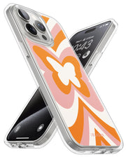 iPhone 15 Pro Halo MagSafe Cute Phone Case - Retro Butterfly