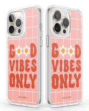 iPhone 15 Pro Halo MagSafe Cute Phone Case - Retro Good Vibes