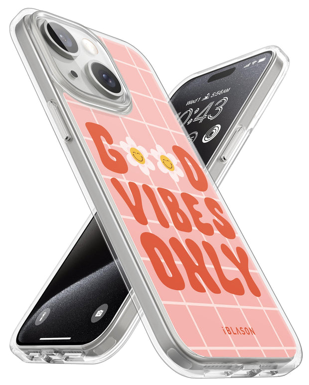 iPhone 15 Plus Halo MagSafe Cute Phone Case - Retro Good Vibes