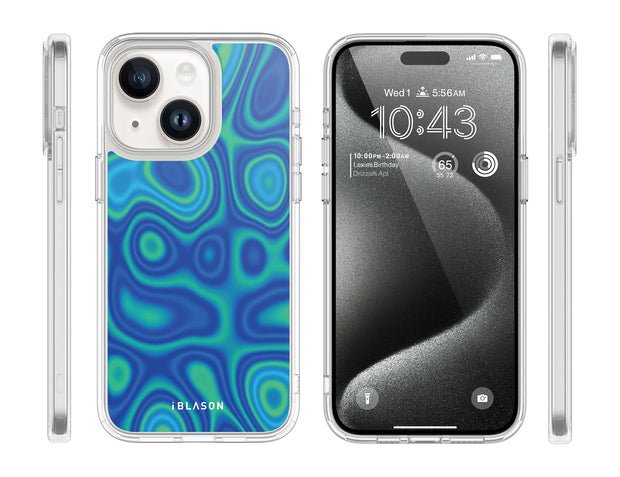 iPhone 15 Plus Halo MagSafe Cute Phone Case - Retro Heat